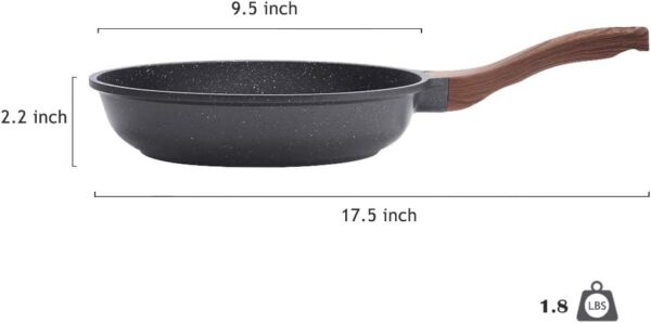 SENSARTE Nonstick Frying Pan Skillet, Swiss Granite Coating Omelette - Image 2