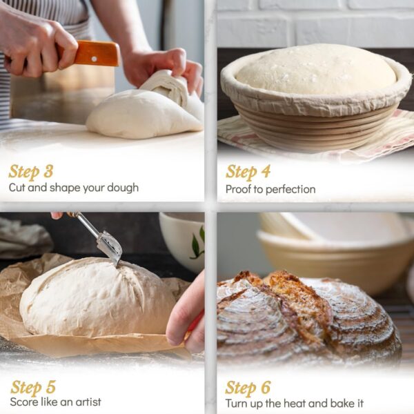 Superbaking Banneton Bread Proofing Basket, Sourdough Bread Baking - Image 5