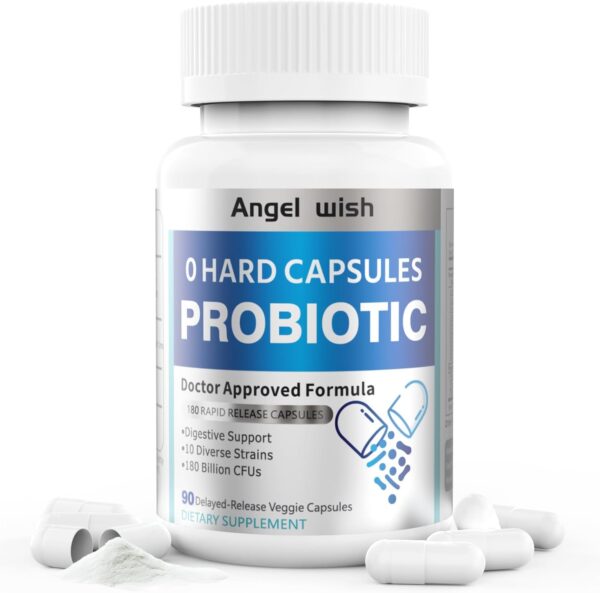 Prebiotics-Probiotics Nutritional-Supplements Women-Men 90Count - 180 Billion CFUs Probiotic Capsules Daily