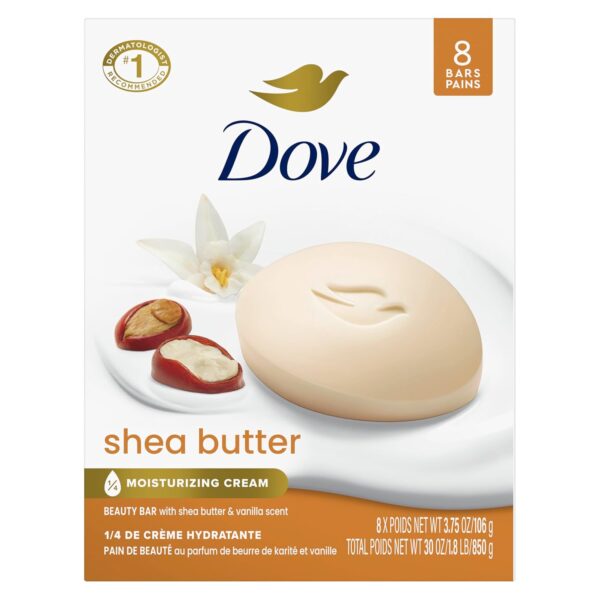 Dove Beauty Bar Soap Shea Butter,