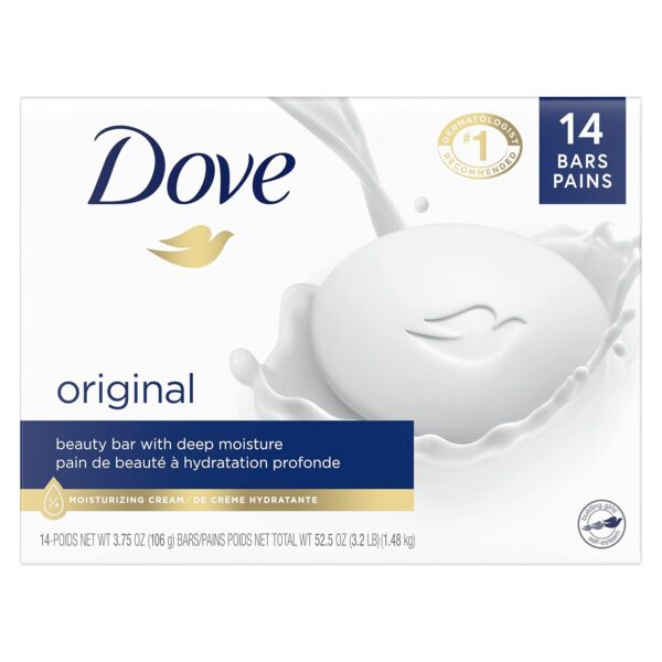 Dove Beauty Bar Gentle Skin Cleanser Moisturizing for Gentle Soft Skin