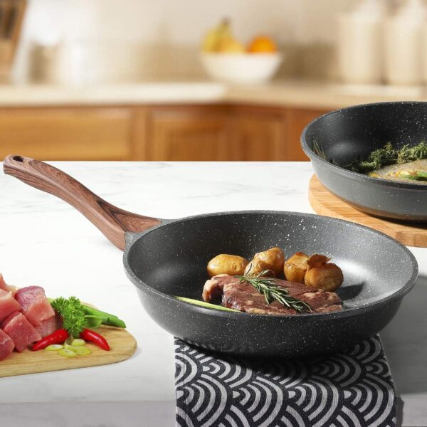 SENSARTE Nonstick Frying Pan Skillet, Swiss Granite Coating Omelette - Image 3