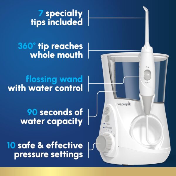 Waterpik Aquarius Water Flosser Professional For Teeth, Gums, Braces, - Image 4