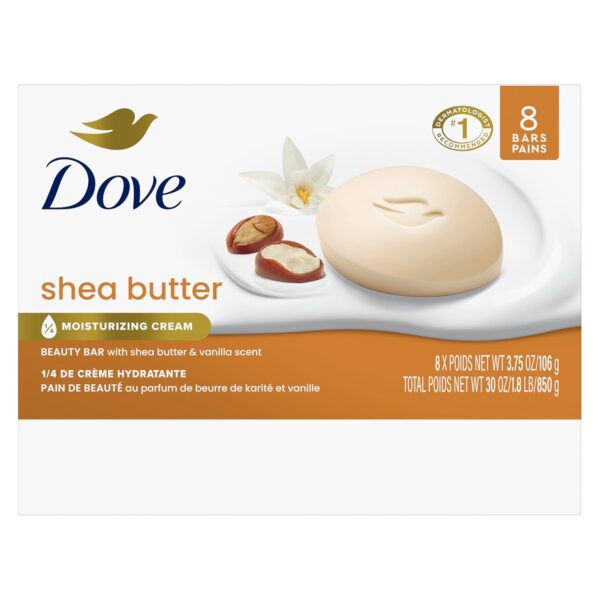 Dove Beauty Bar Soap Shea Butter, - Image 2