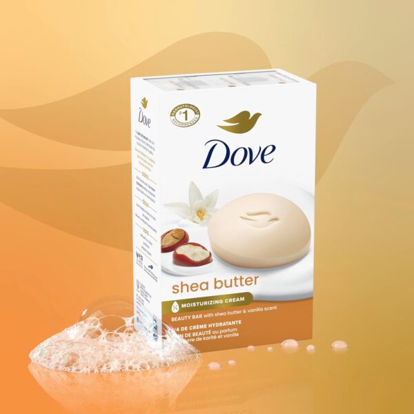 Dove Beauty Bar Soap Shea Butter, - Image 3