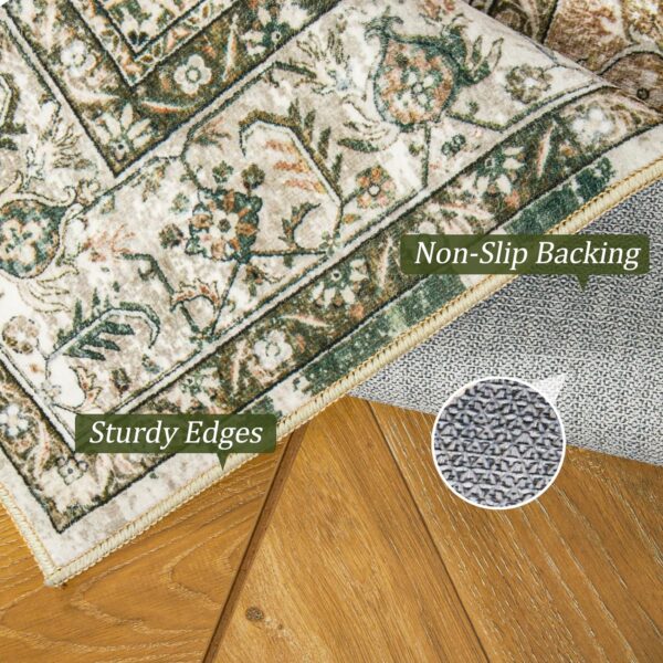 Washable Area Rug 8x10, Large Soft Rugs for Living Room Farmhouse Vintage Area - Image 4