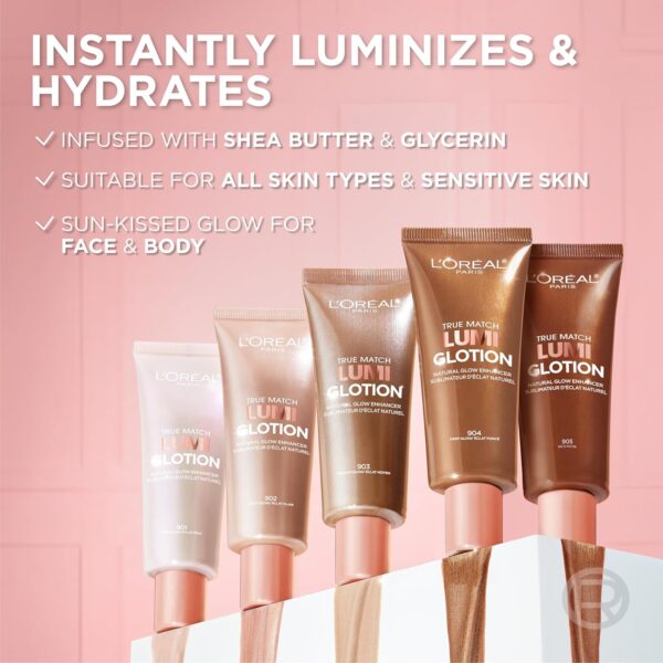 L'Oreal Paris Makeup True Match Lumi Glotion, Natural GlowEnhancer, Illuminator Highlighter, - Image 3