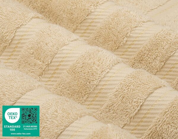 American Soft Linen Luxury 6 Piece Towel Set, 2 Bath Towels 2 Hand - Image 3