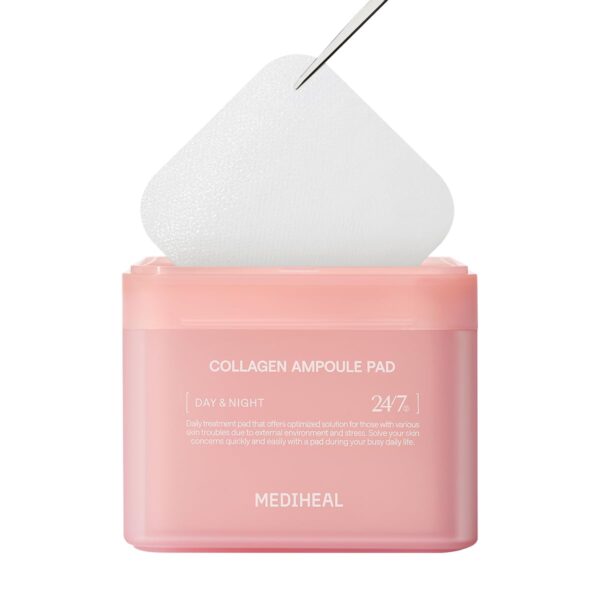 MEDIHEAL Collagen Ampoule Pad – Square Cotton Facial Toner Pads