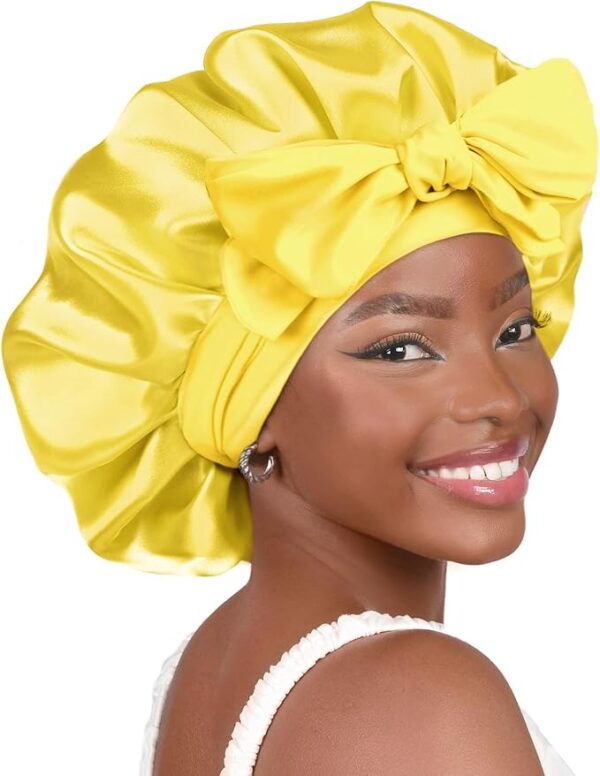 YANIBEST Silk Bonnet for Sleeping Women Satin Bonnet Double - Image 2