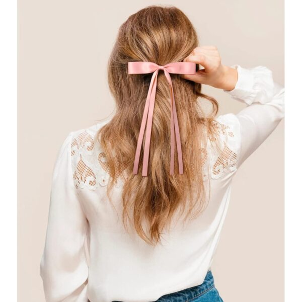 6PCS Hair Bows for Women Hair Clip Hair Tassel Hair Ribbon - Image 4