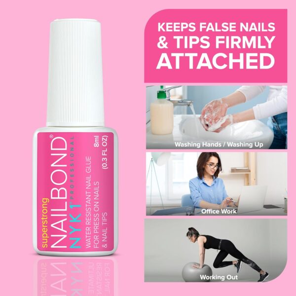 Super Strong Nail Glue for Press On Nails, Nail Tips & Acrylic Nails ( - Image 2