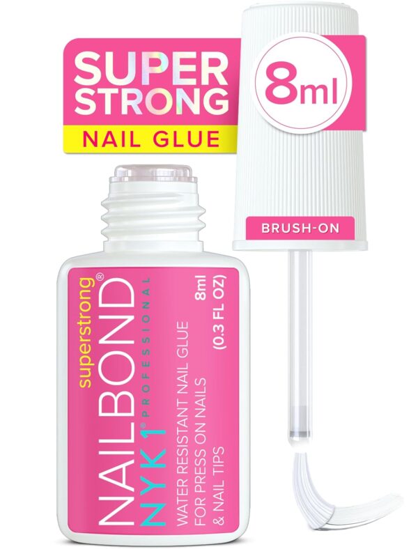 Super Strong Nail Glue for Press On Nails, Nail Tips & Acrylic Nails (