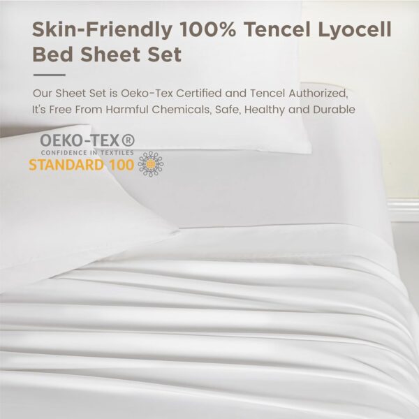 Sophia & William 100% Tencel Lyocell Queen Sheet Set - Image 5