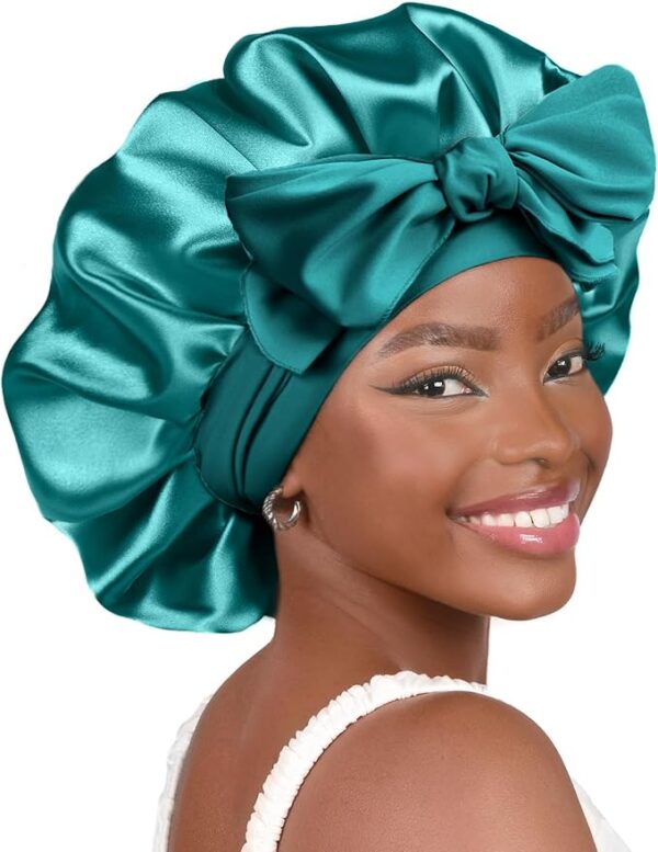 YANIBEST Silk Bonnet for Sleeping Women Satin Bonnet Double - Image 3