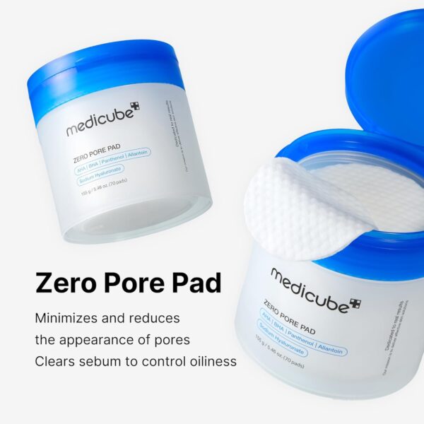 Medicube Zero Pore Pads 2.0, Dual-Textured Facial Toner Pads for - Image 5