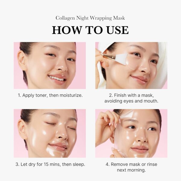 medicube Collagen Overnight Wrapping Peel Off Facial Mask Pack - Image 4