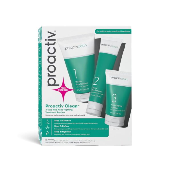 Proactiv Clean 3 Step Acne Routine w/ Pimple Patches- Sulfur Acne - Image 6