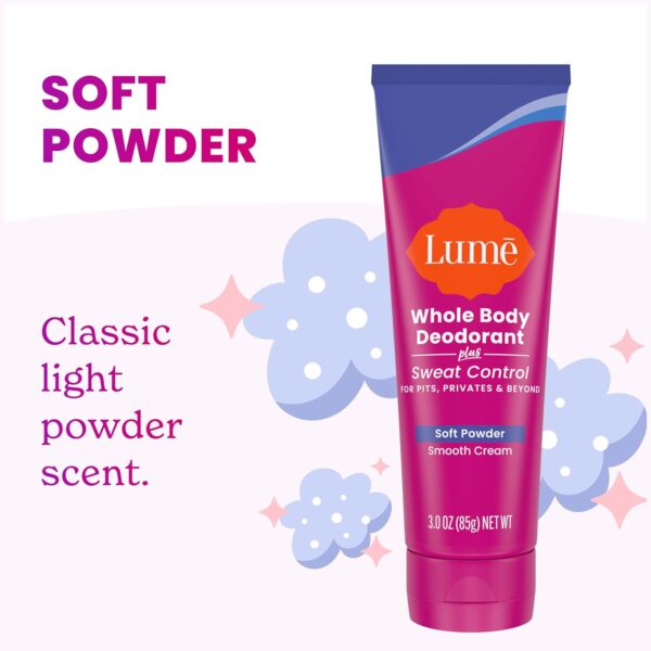 Lume Whole Body Deodorant Plus Sweat Control - Smooth Cream - Image 4