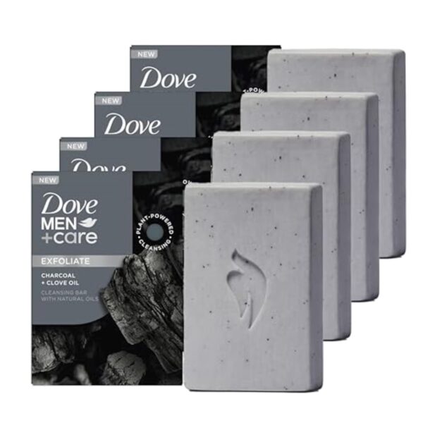 DOVE MEN + CARE Cleansing Bar Soap Charcoal + Clove Oil 4