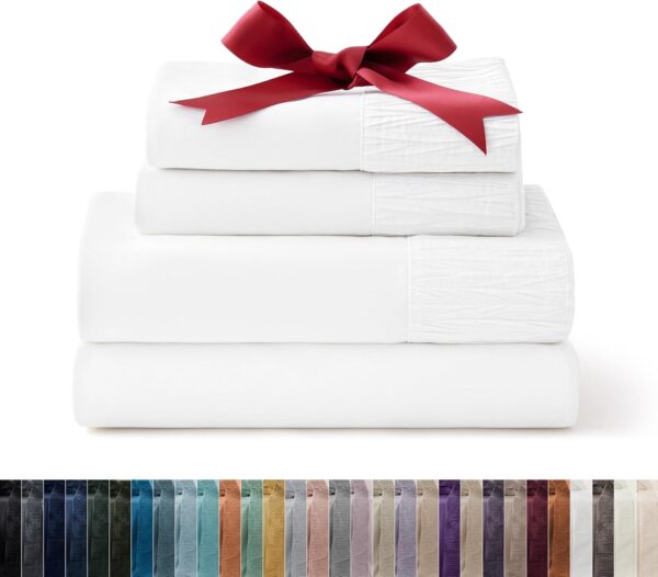 Bedsure Queen Sheet Set - 4 Pieces Soft Queen Size Sheets -