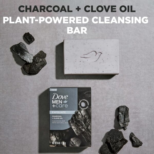 DOVE MEN + CARE Cleansing Bar Soap Charcoal + Clove Oil 4 - Image 3