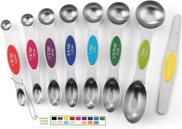 Spring Chef Stainless Steel Magnetic Measuring Spoons Set with Strong