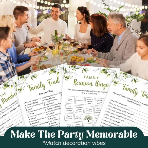 Family Reunion Games and Activities - Family Feud Game Cards, Trivia - Image 4