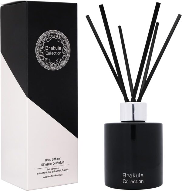 Brakula Reed Diffuser for Home, Elegant Fresh Apricot