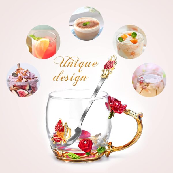 OEAGO Gifts for Mom Women Mothers Day Glass Coffee - Image 3