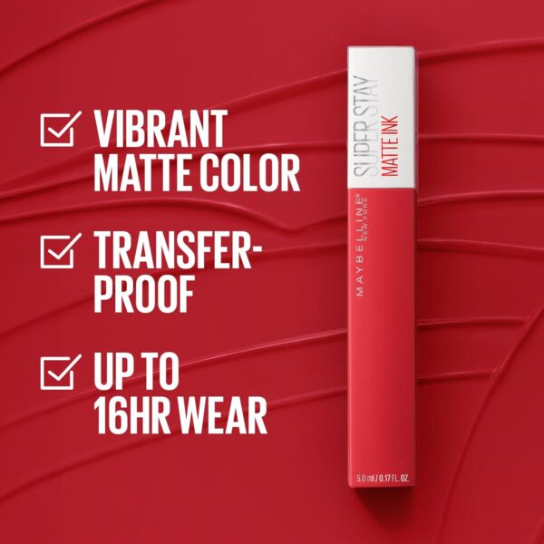 Maybelline Super Stay Matte Ink Liquid Lipstick Makeup - Image 4