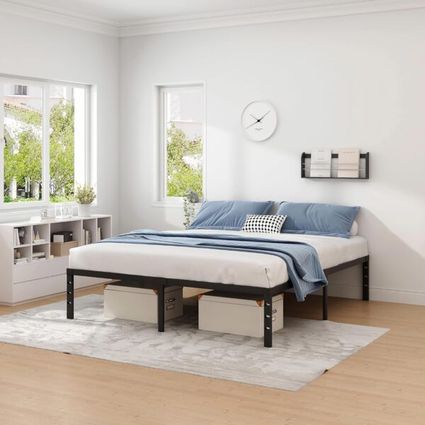 Metal Bed Frame,Queen Size Bed Frame with - Image 3