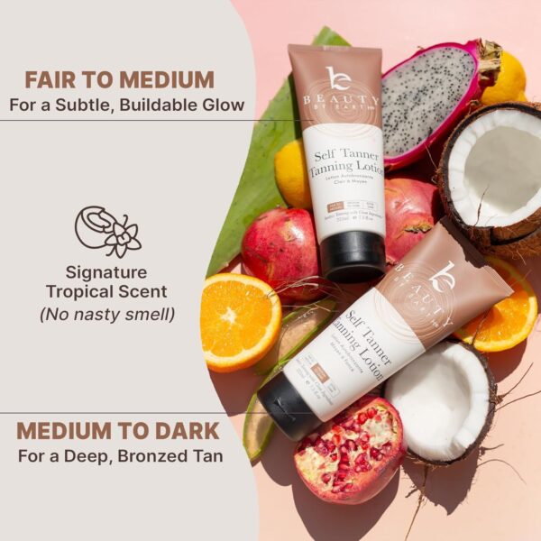 Beauty by Earth Self Tanner - USA Made with Natural & Organic - Image 2
