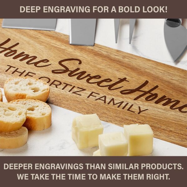 Personalized Marble Wood Charcuterie Board,Custom - Image 3