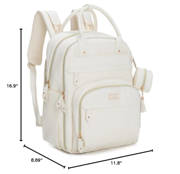 BabbleRoo Leather Diaper Bag Backpack - Baby Essentials - Image 4