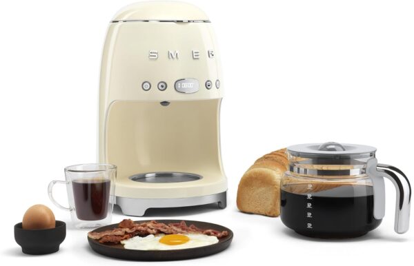 Smeg 50's Retro Style Aesthetic Drip Coffee Machine with - Image 4