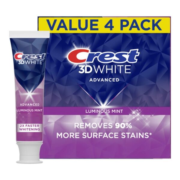 Crest 3D White Advanced Luminous Mint Teeth Whitening