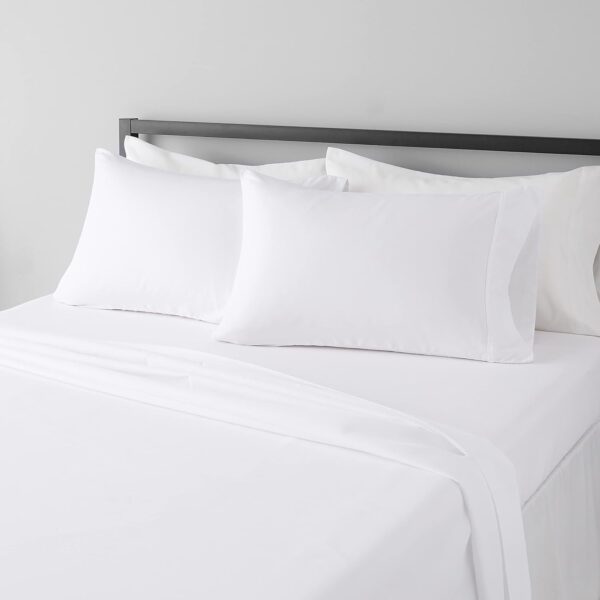 Amazon Basics 4 Piece Microfiber Lightweight Wrinkle-