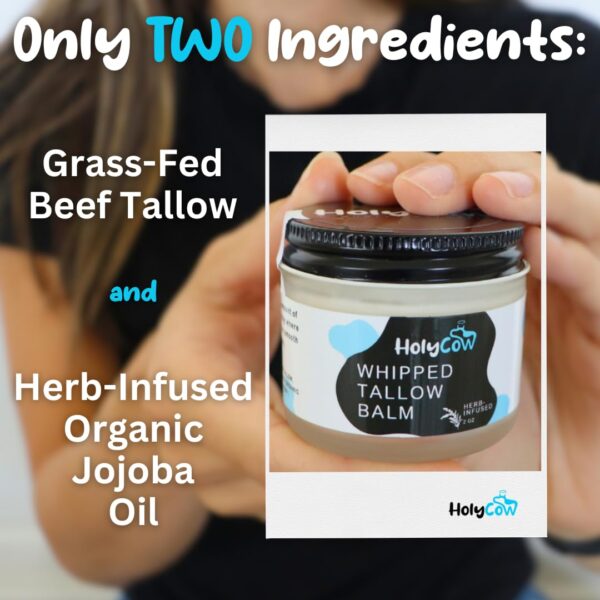 Beef Tallow For Skin - Whipped Tallow Balm with Organic - Image 3