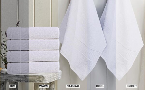 Utopia Towels 6 Pack Medium Bath Towel Set, 24 by 48 Inches, - Image 2