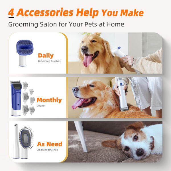 Dog Grooming Kit with Pet Grooming Vacuum, - Image 2