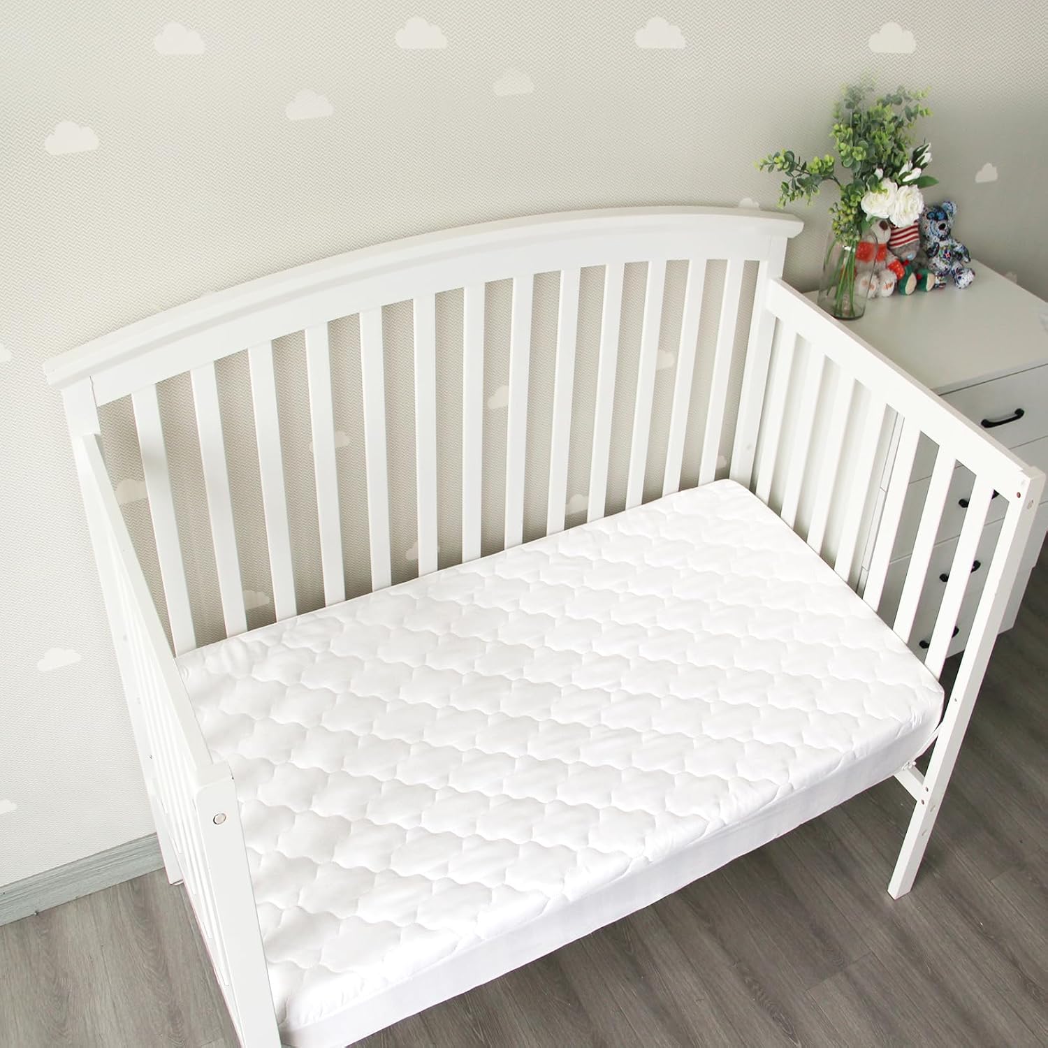 Crib Mattress Protector Sheets Fitted Waterproof Crib - Image 4