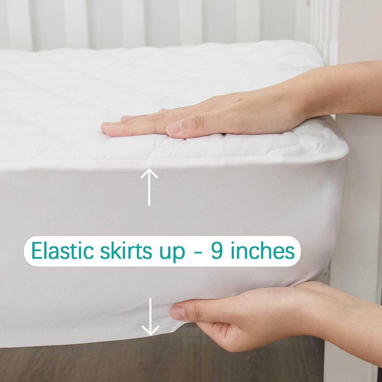 Crib Mattress Protector Sheets Fitted Waterproof Crib - Image 2