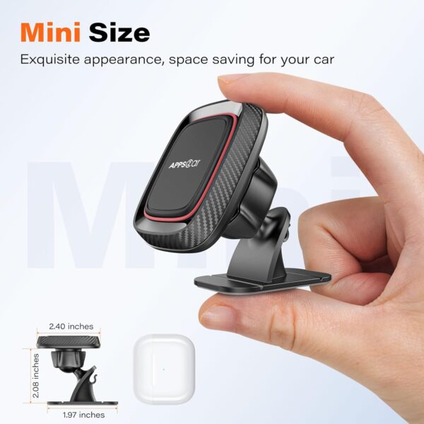 [2 Pack] Magnetic Phone Holder for Car, APPS2Car - Image 3