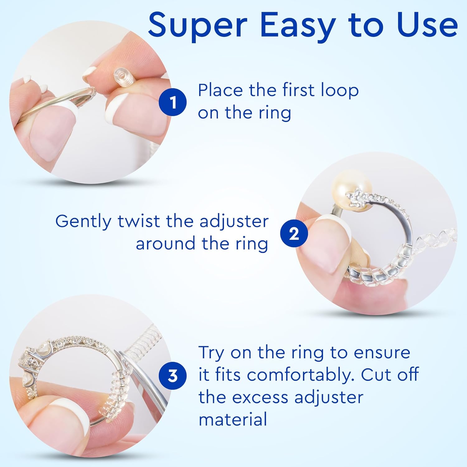 Ring Sizer Adjuster for Loose Rings - 12 Pack, - Image 4