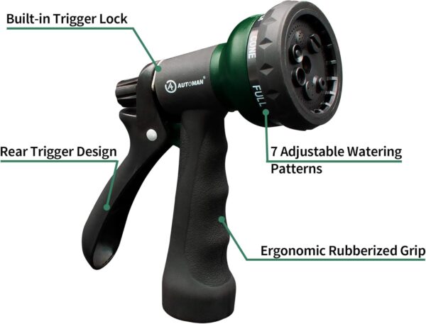 AUTOMAN-Garden-Hose-Nozzle, ABS Water Spray Nozzle - Image 3