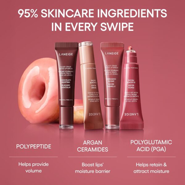 LANEIGE Glaze Craze Tinted Lip Serum: Plumping, - Image 4