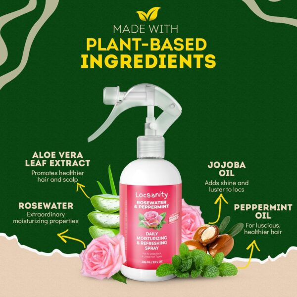 Locsanity Daily Moisturizing Refreshing Spray for Locs, - Image 2