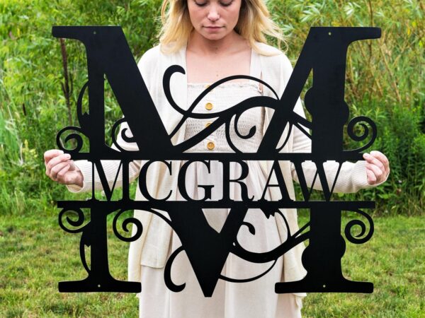 Custom Metal Signs | Metal Name Sign | Metal Wall Art |