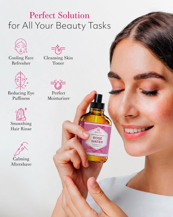 ose Water Spray for Face by Leven Rose - Pure Natural - Image 3